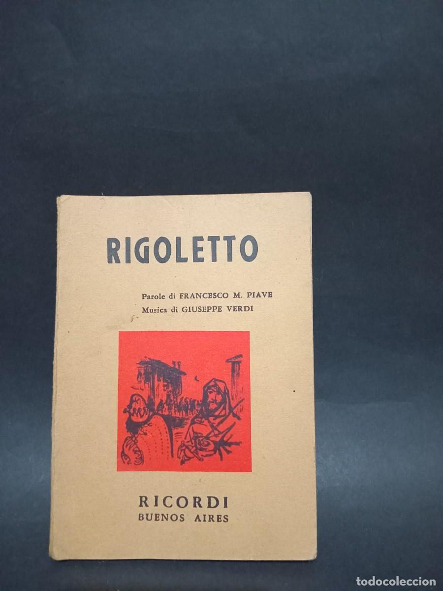 Libros de segunda mano: RICORDI - RIGOLETTO - 1958 - Foto 1