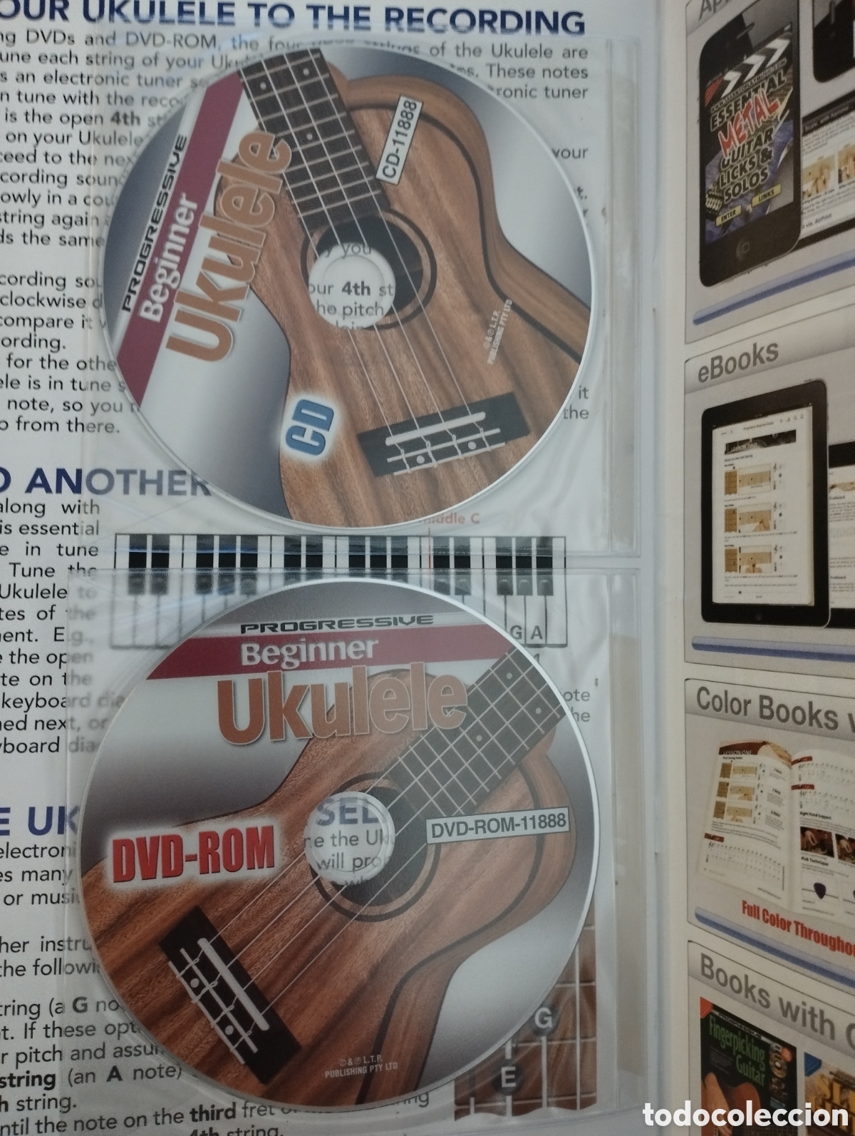 Libros de segunda mano: PROGRESSIVE BEGINNER UKULELE (PETER GELLING) 2 DVDS +CD + DVD-ROM - Foto 3