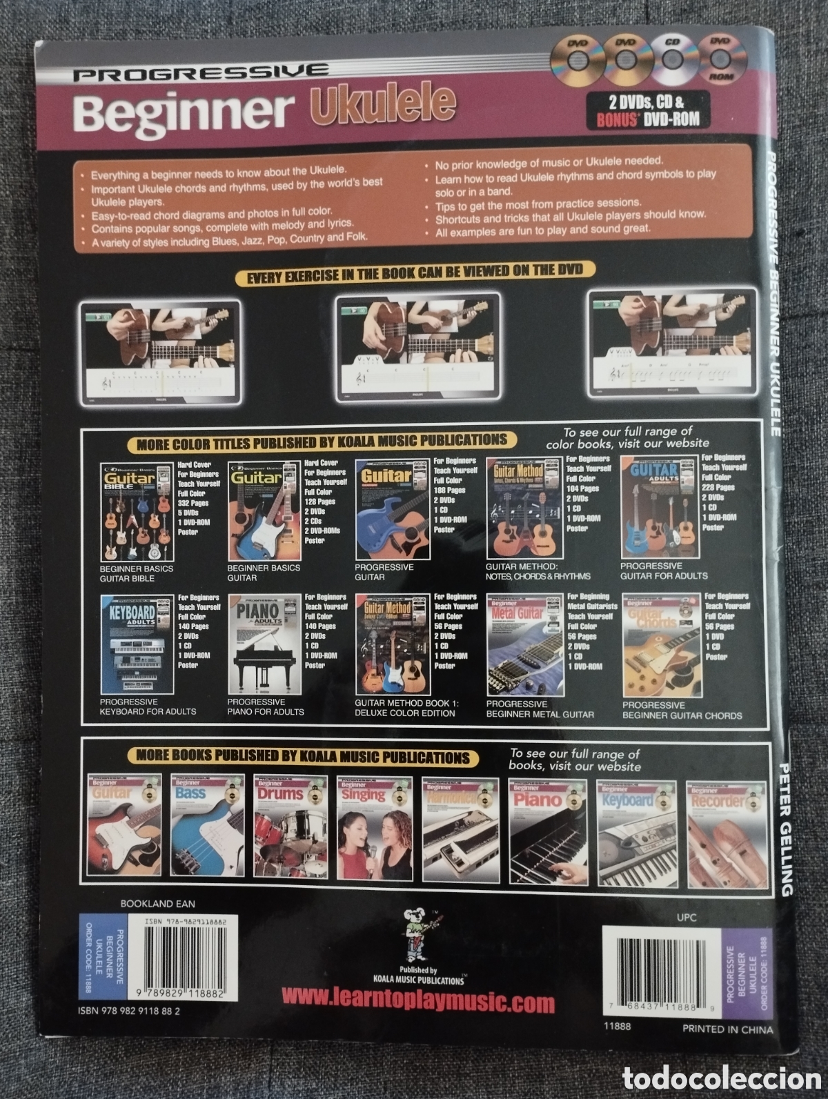 Libros de segunda mano: PROGRESSIVE BEGINNER UKULELE (PETER GELLING) 2 DVDS +CD + DVD-ROM - Foto 14