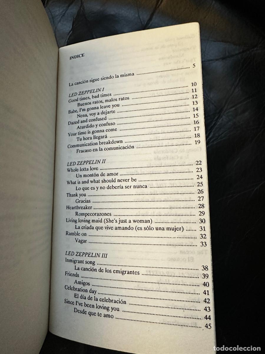 Libros de segunda mano: LED ZEPPELIN, CANCIONES. 5&ordf; Edicion - Foto 2