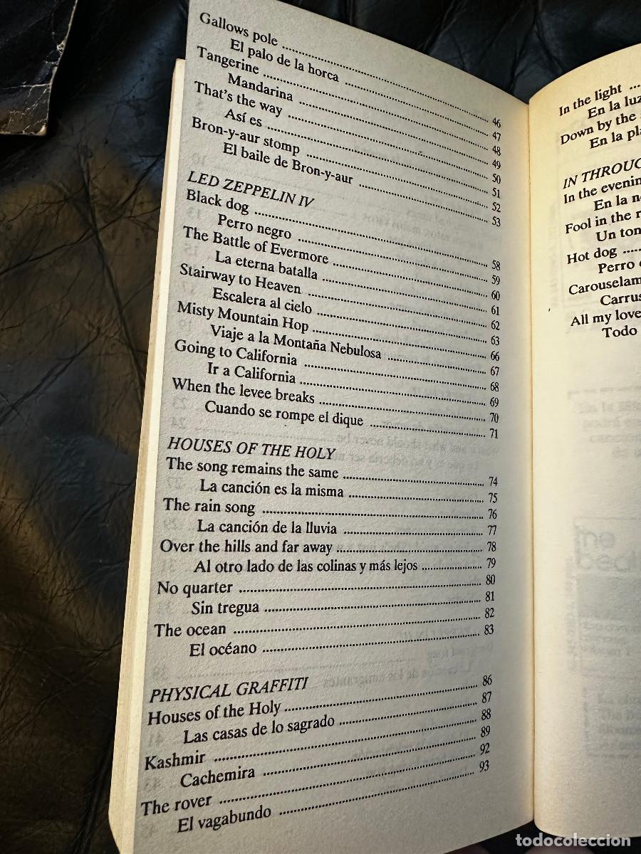 Libros de segunda mano: LED ZEPPELIN, CANCIONES. 5&ordf; Edicion - Foto 3