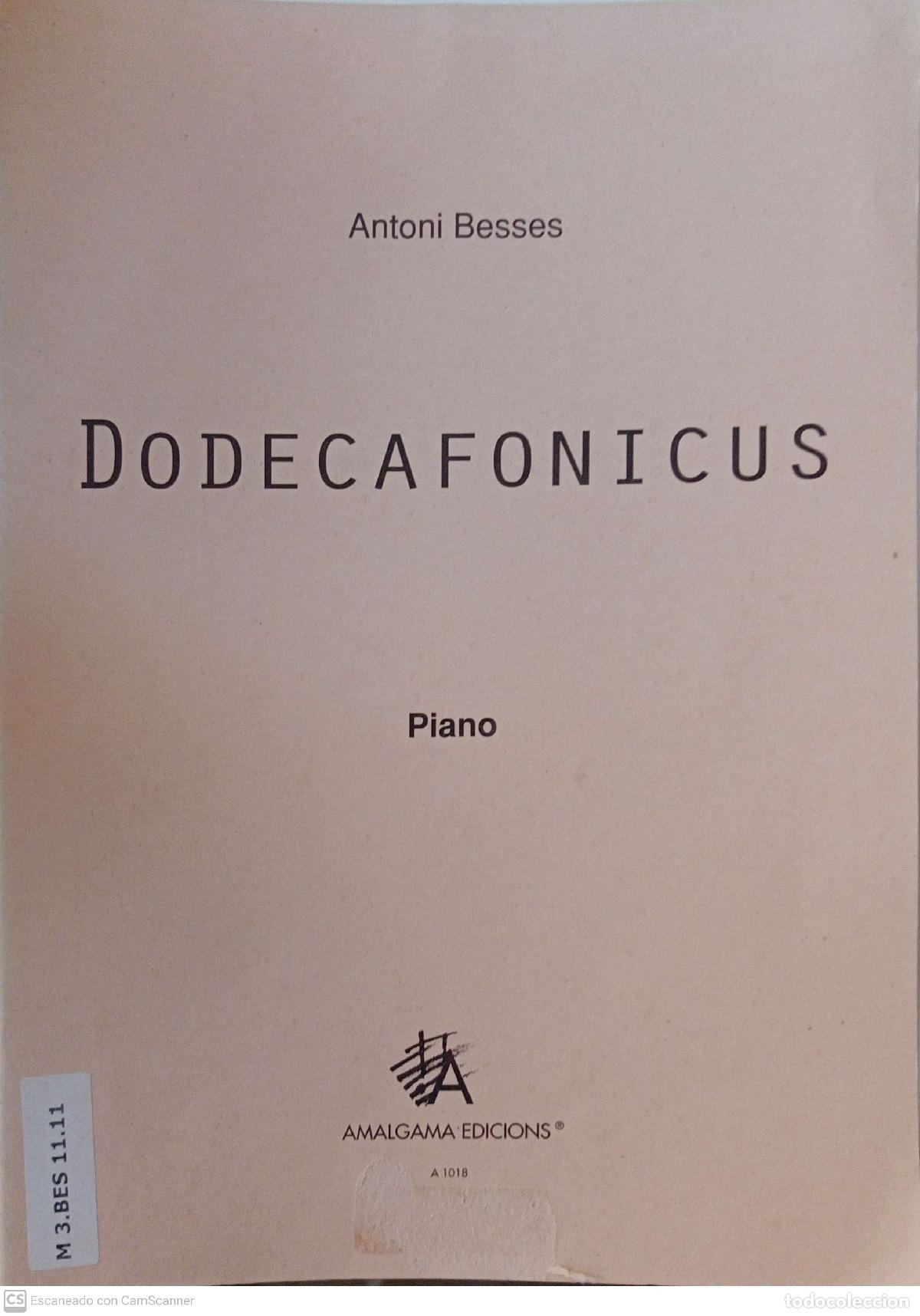 Libros de segunda mano: Dodecafonicus - Antoni Besses - Foto 1