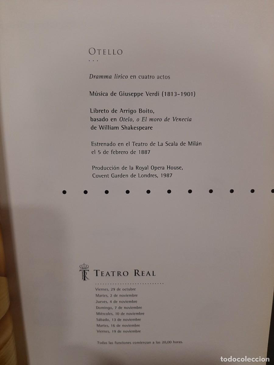 Libros de segunda mano: Giuseppe Verdi. Otello (Libreto) - Foto 1