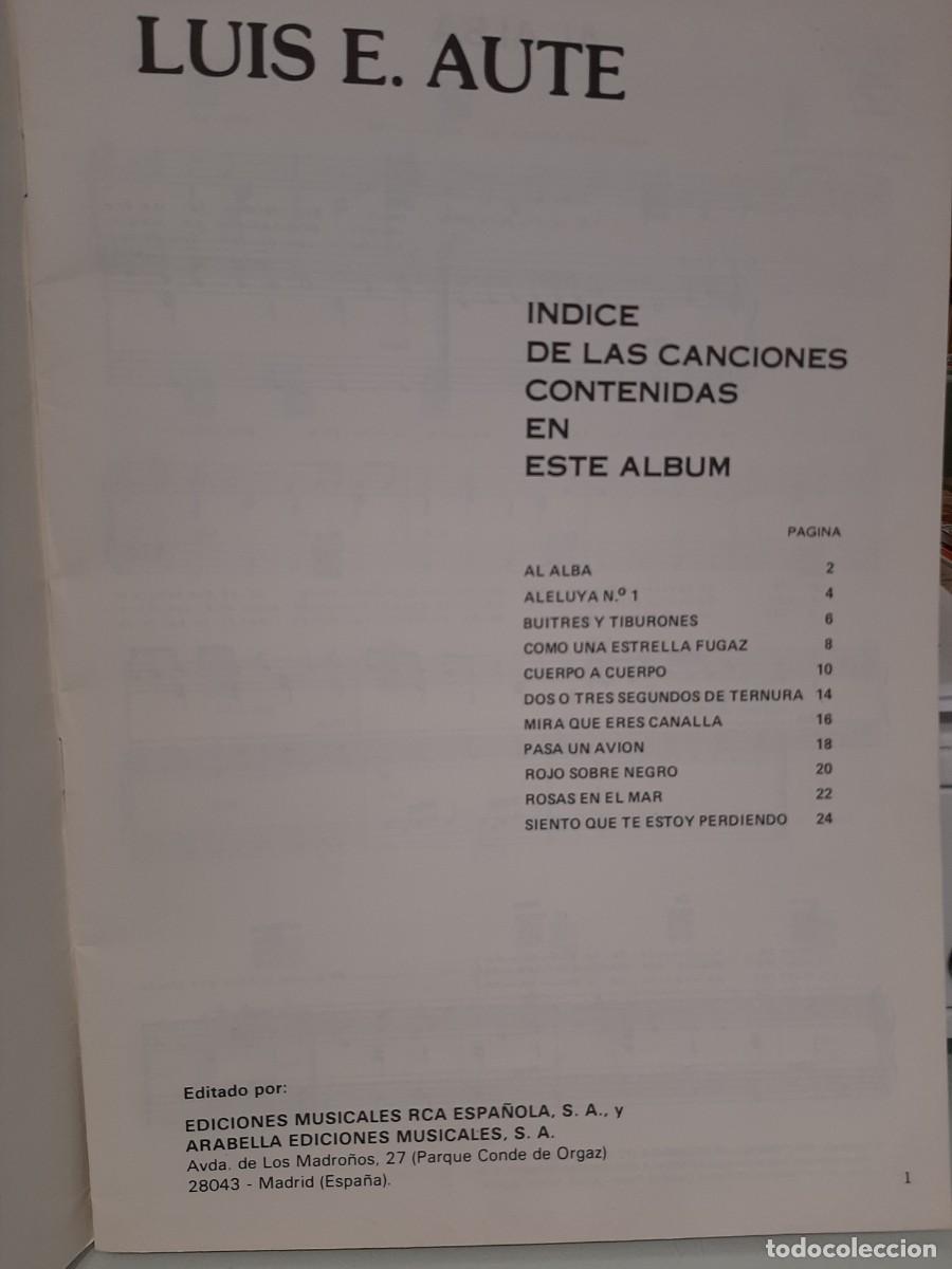 Libros de segunda mano: Luis E. Aute (Partituras guitarra) - Foto 2