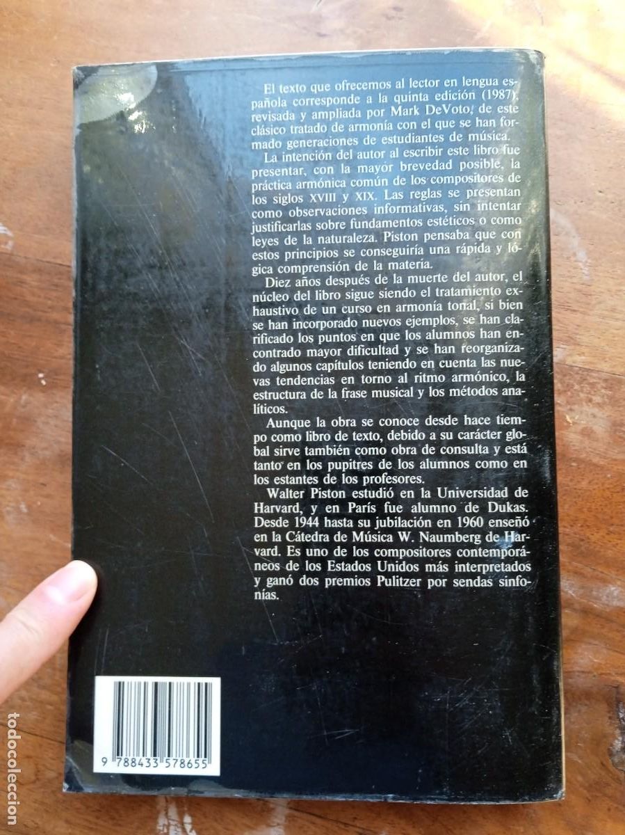 Libros de segunda mano: Armon&iacute;a. Walter Pist&oacute;n. Labor 1991. - Foto 21