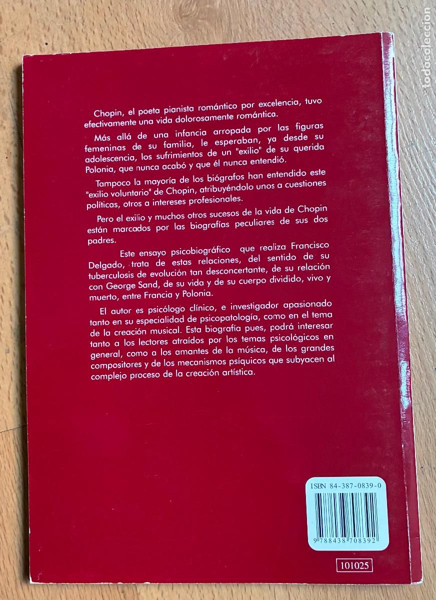 Libros de segunda mano: CHOPIN, MELANCOLIA Y CREATIVIDAD, Francisco Delgado - Foto 2