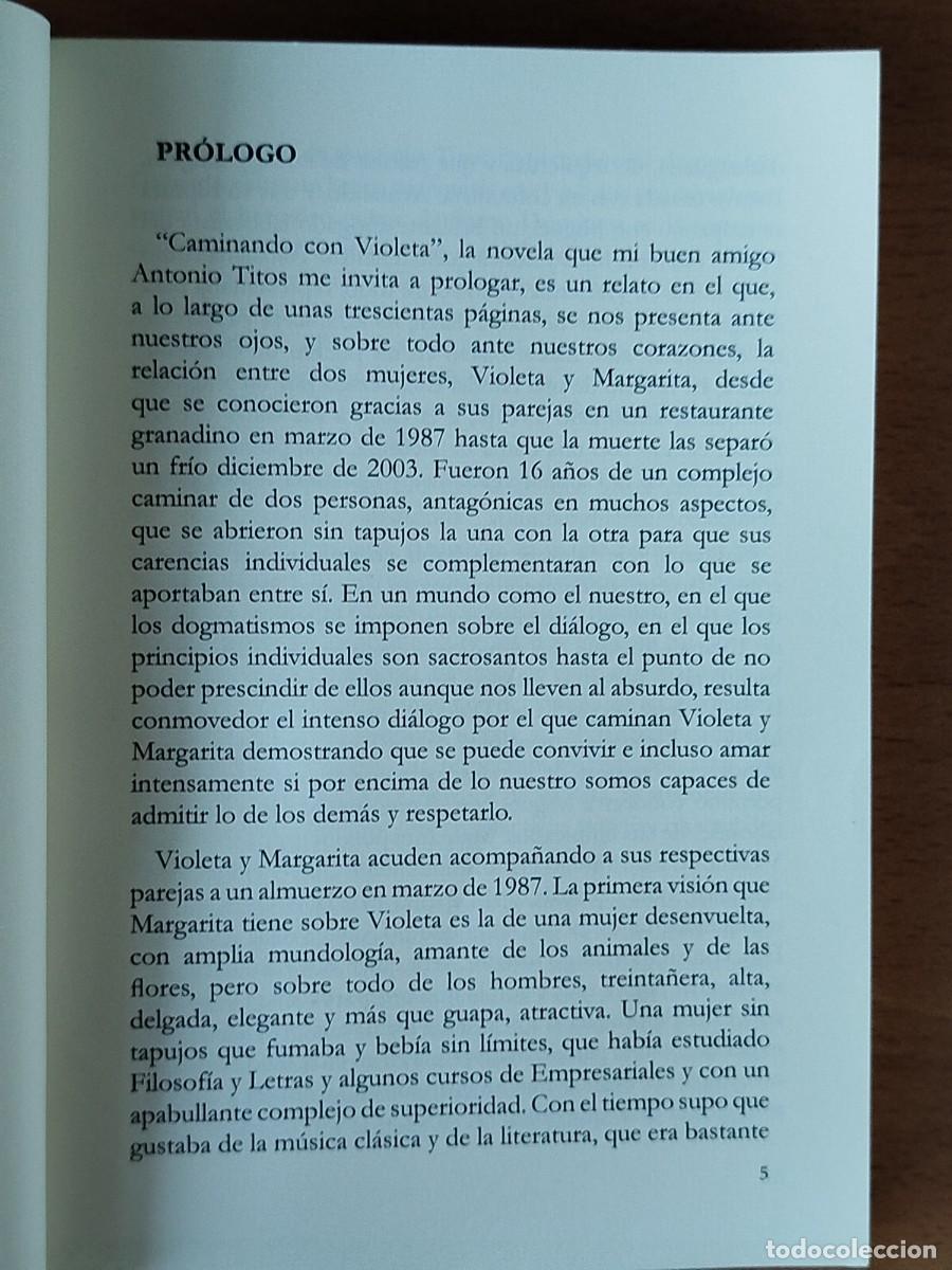 Libros de segunda mano: CAMINANDO CON VIOLETA Antonio Titos Moreno - Foto 4