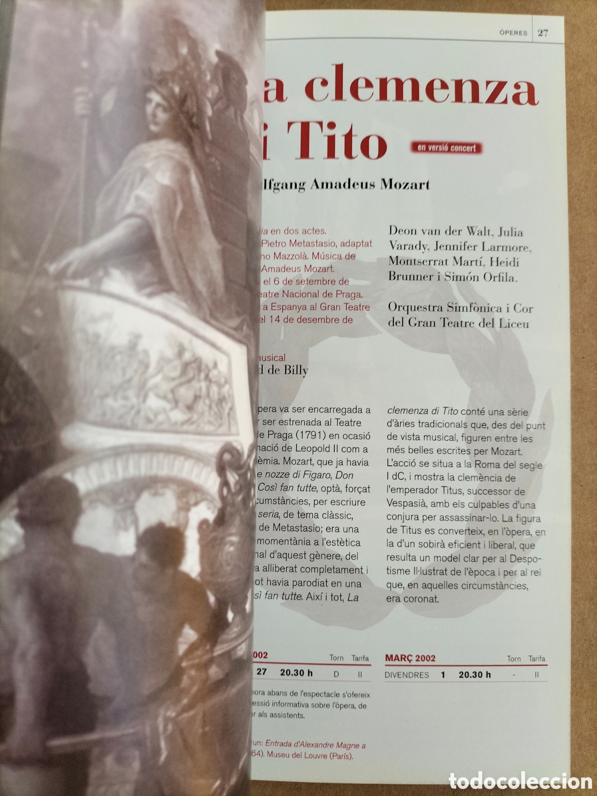 Libros de segunda mano: Programa Liceu 2001 - 2002. Gran Teatre del Liceu. Llibre - Foto 4