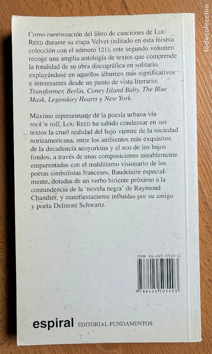 Libros de segunda mano: LOU REED, CANCIONES 2 - Foto 4
