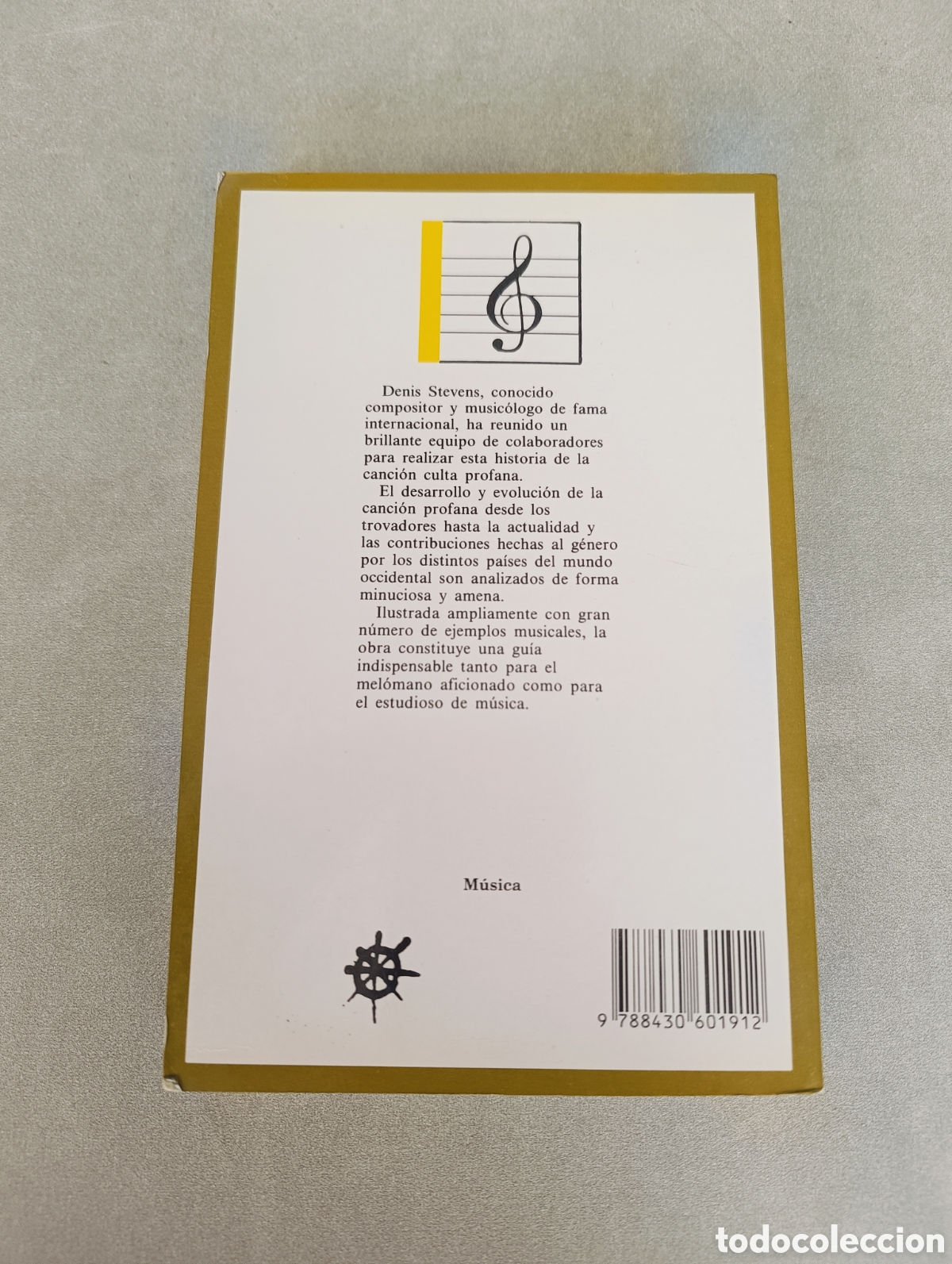 Libros de segunda mano: HISTORIA DE LA CANCI&Oacute;N. DENIS STEVENS. EDITORIAL TAURUS. - Foto 3