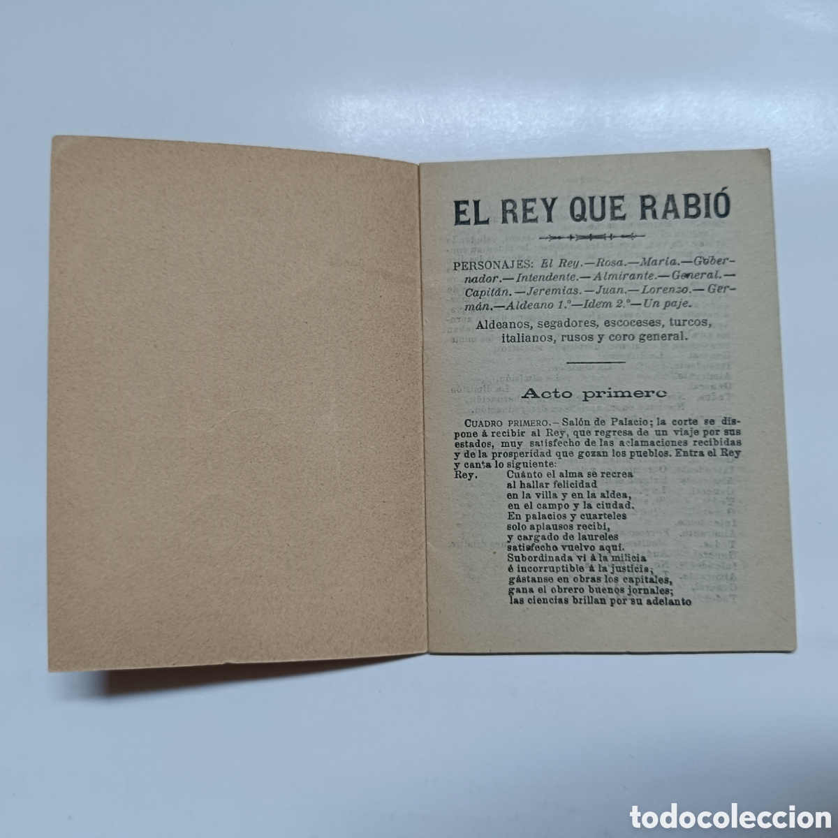 Libros de segunda mano: ARGUMENTO Y CANTABLES EL REY QUE RABIO A&Ntilde;O 1914 - Foto 2