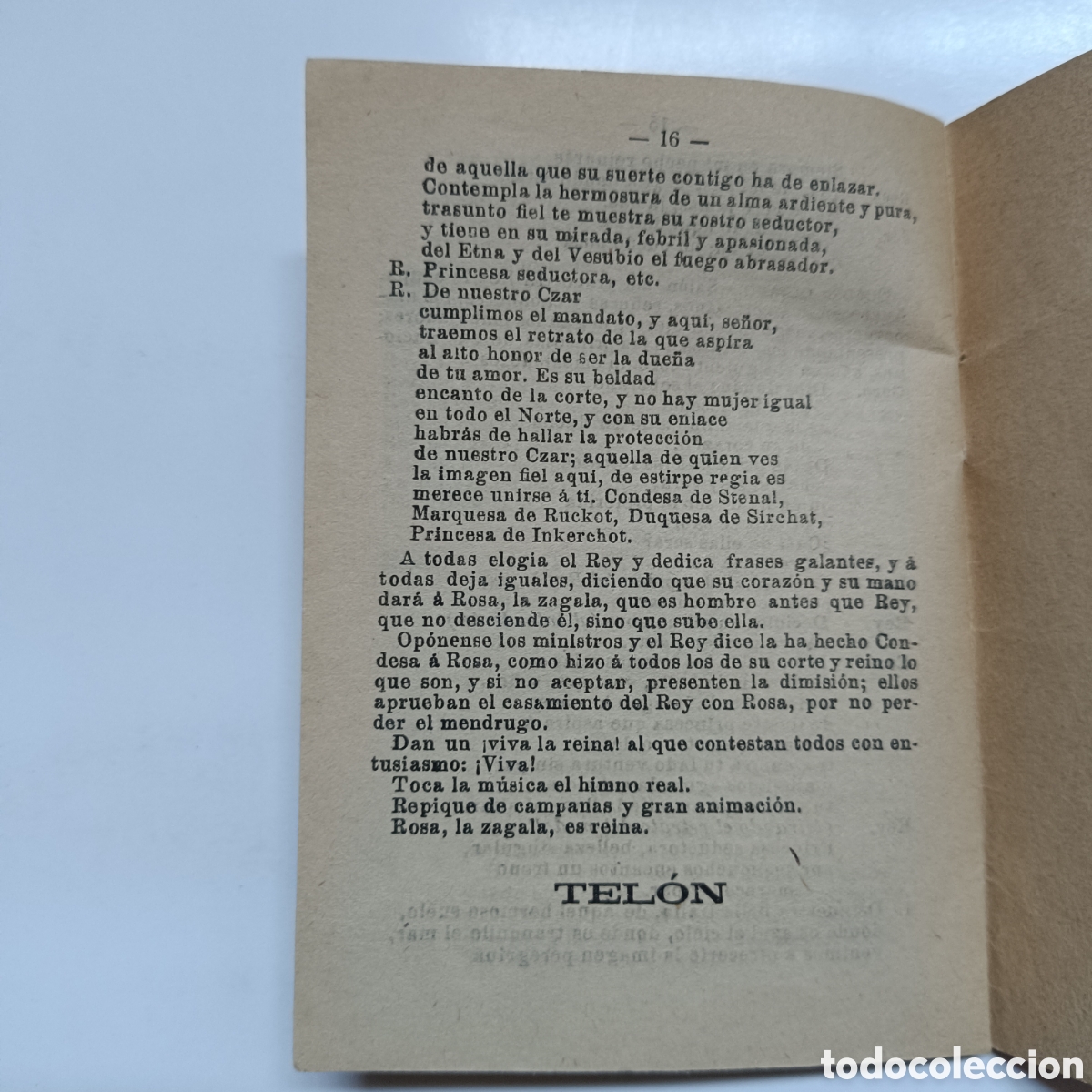 Libros de segunda mano: ARGUMENTO Y CANTABLES EL REY QUE RABIO A&Ntilde;O 1914 - Foto 4