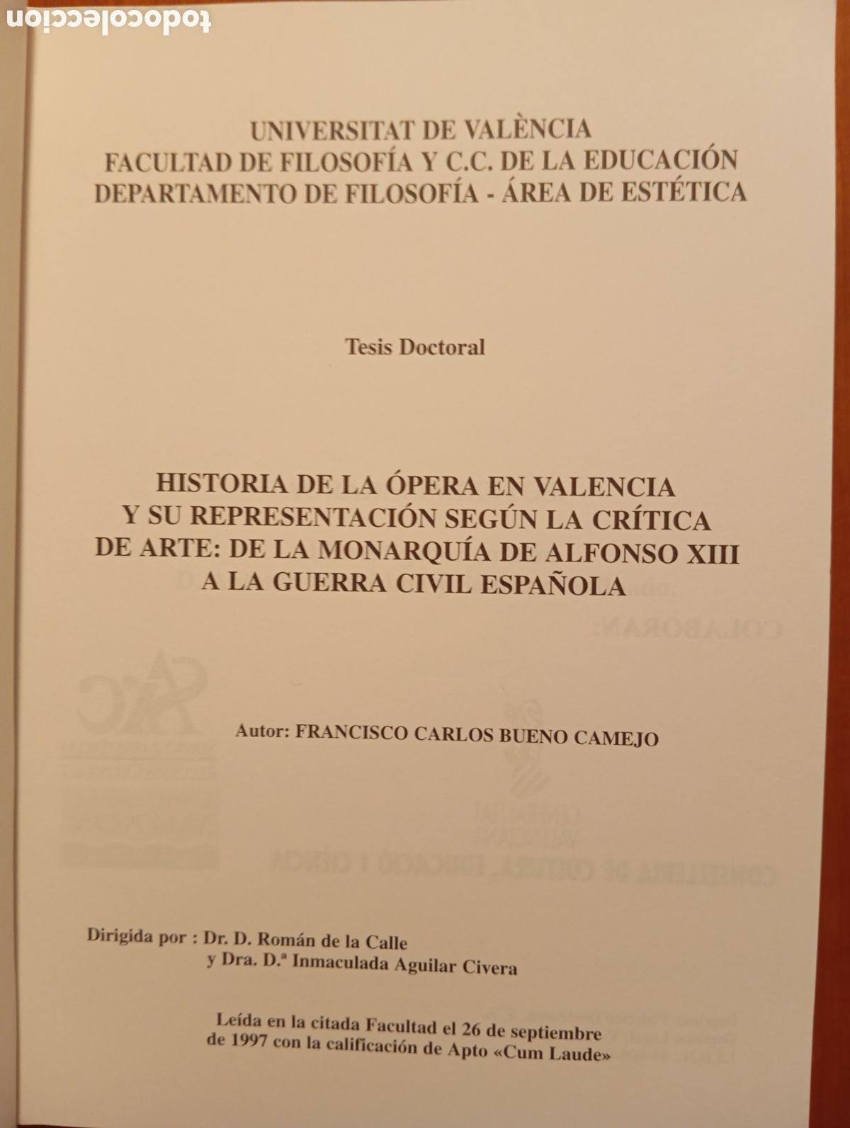 Libros de segunda mano: HISTORIA DE LA OPERA EN VALENCIA. 1997. - Foto 4