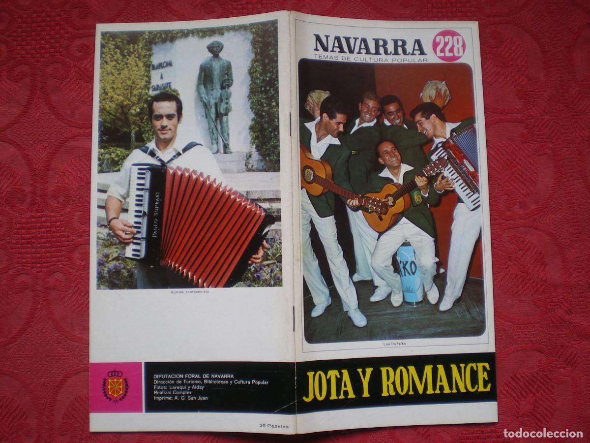 Libros de segunda mano: NAVARRA TEMAS DE CULTURA POPULAR 228. JOTA Y ROMANCE.