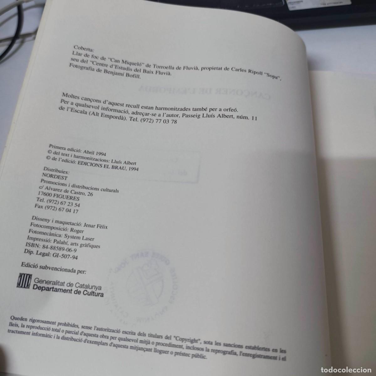 Libros de segunda mano: Can&ccedil;oner de L,Emporda - Foto 4
