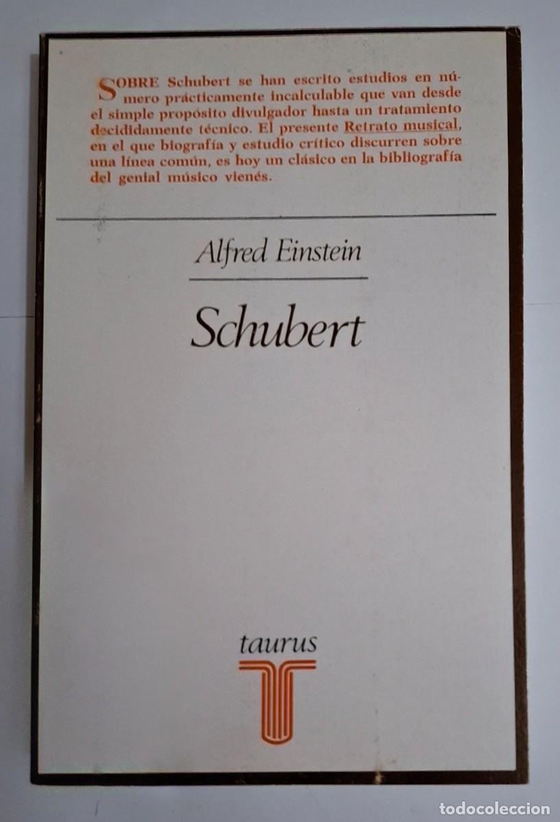 Libros de segunda mano: ALFRED EINSTEIN: SCHUBERT. RETRATO MUSICAL - Foto 1