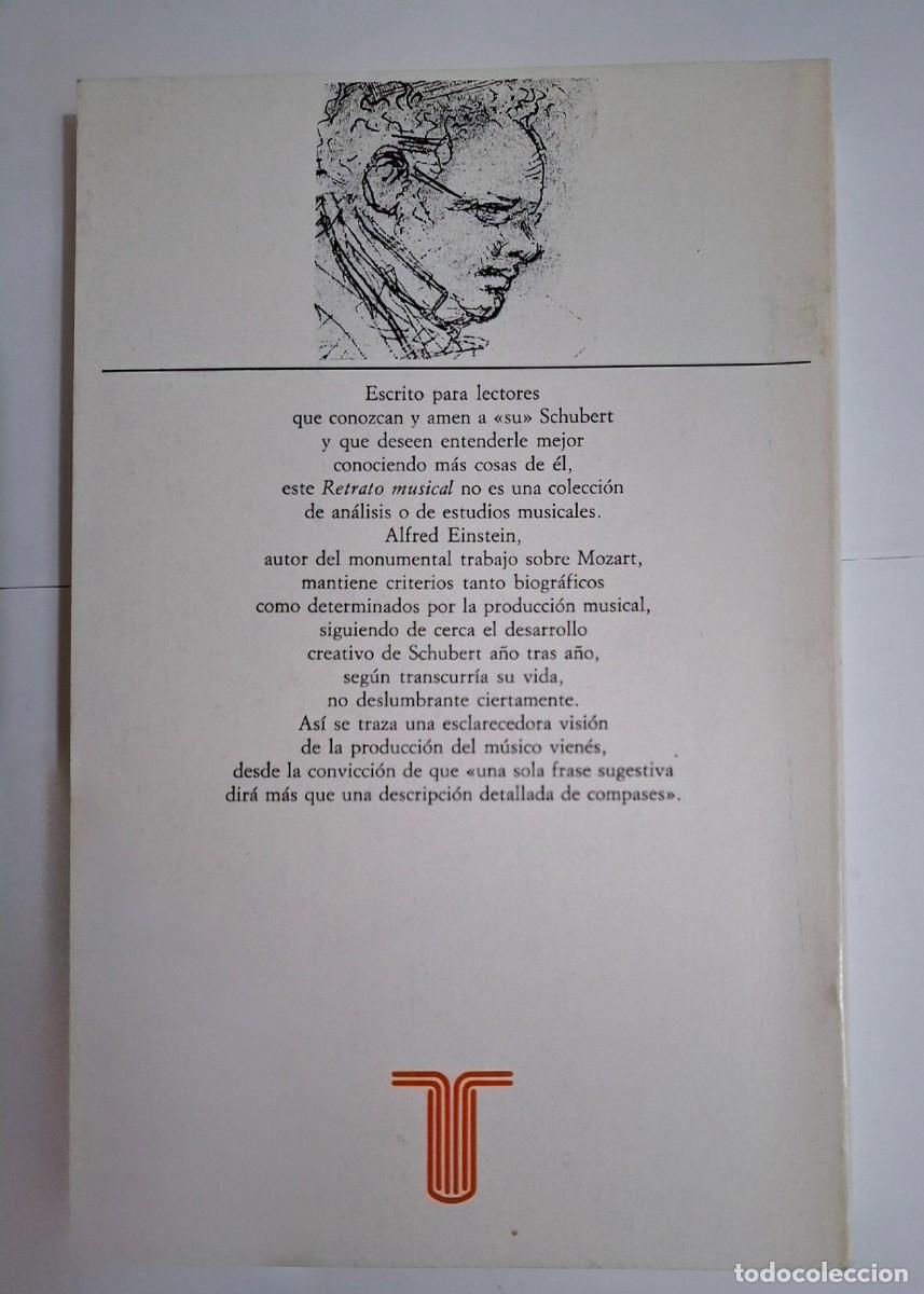Libros de segunda mano: ALFRED EINSTEIN: SCHUBERT. RETRATO MUSICAL - Foto 2