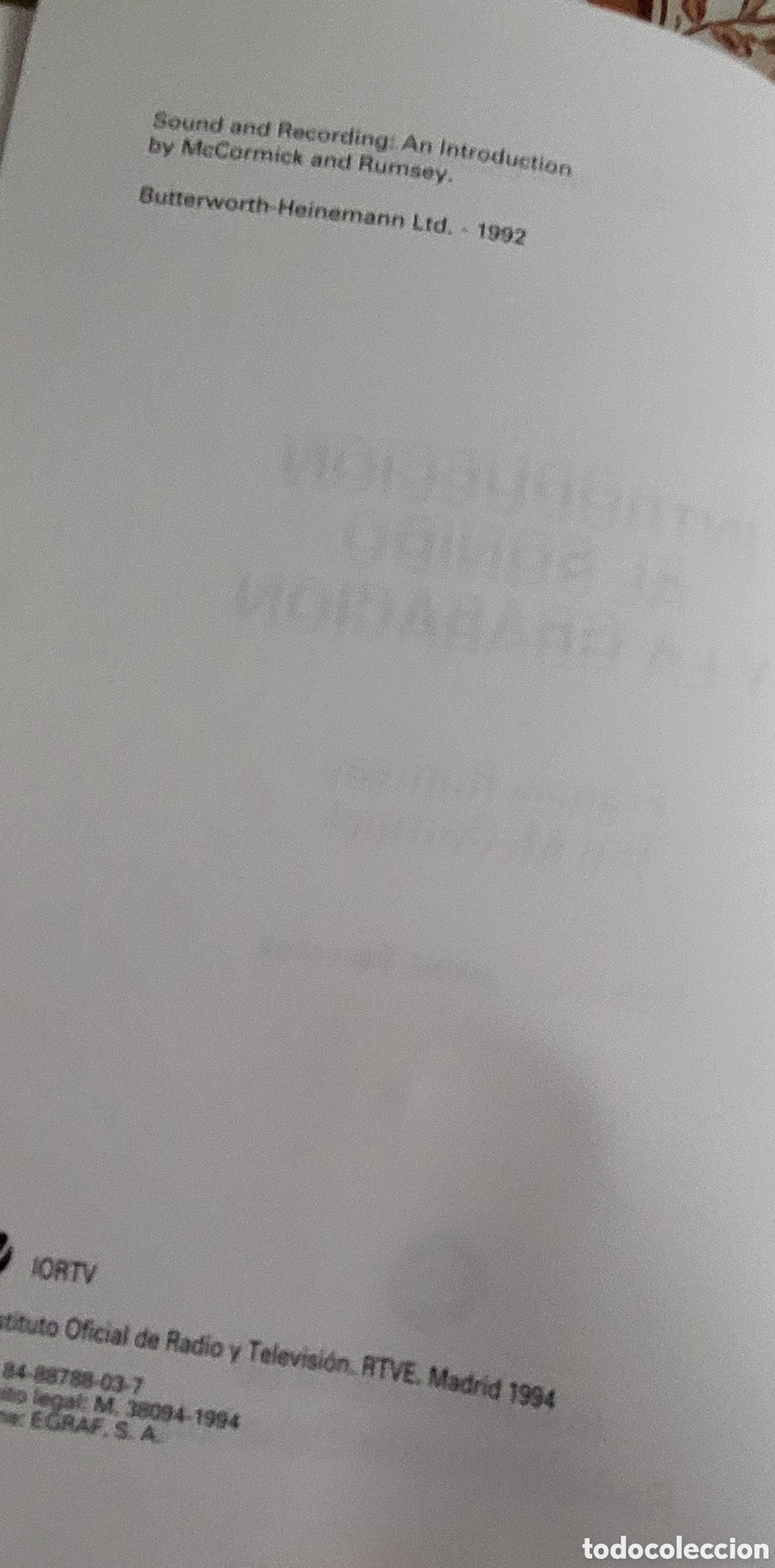 Libros de segunda mano: Introducci&oacute; al sonido y la grabaci&oacute;n - Foto 3