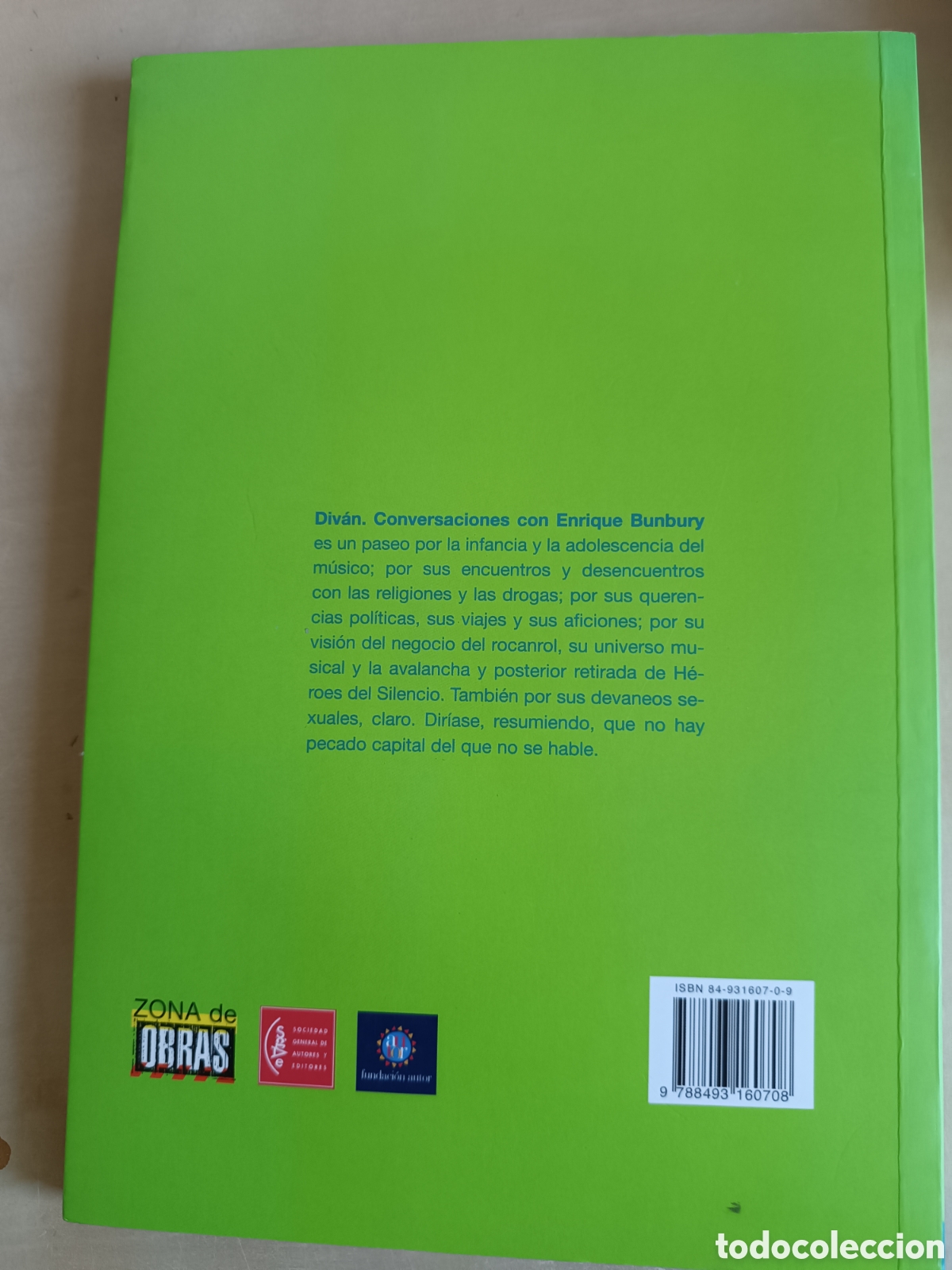 Libros de segunda mano: DIV&Aacute;N - Conversaciones con Enrique Bunbury - Foto 2