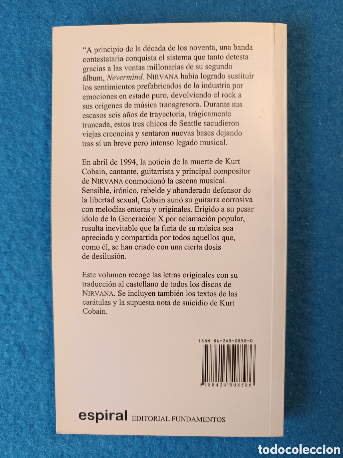 Libros de segunda mano: NIRVANA CANCIONES, ED. ESPIRAL - Foto 2