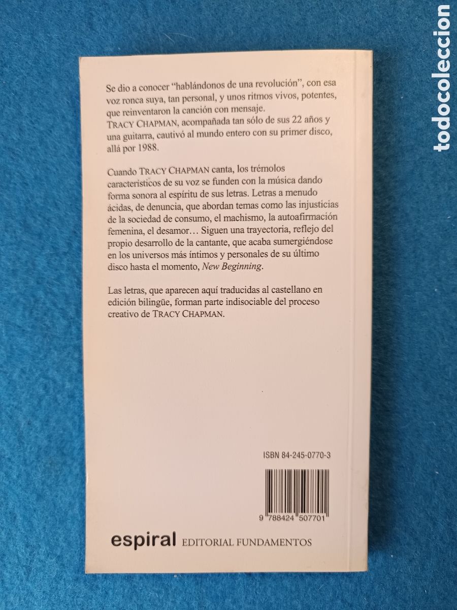 Libros de segunda mano: Canciones de Tracy Chapman - Foto 2