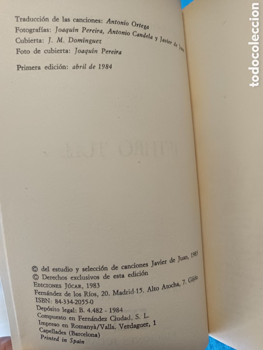 Libros de segunda mano: Javier de Juan - Jethro Tull - Foto 3