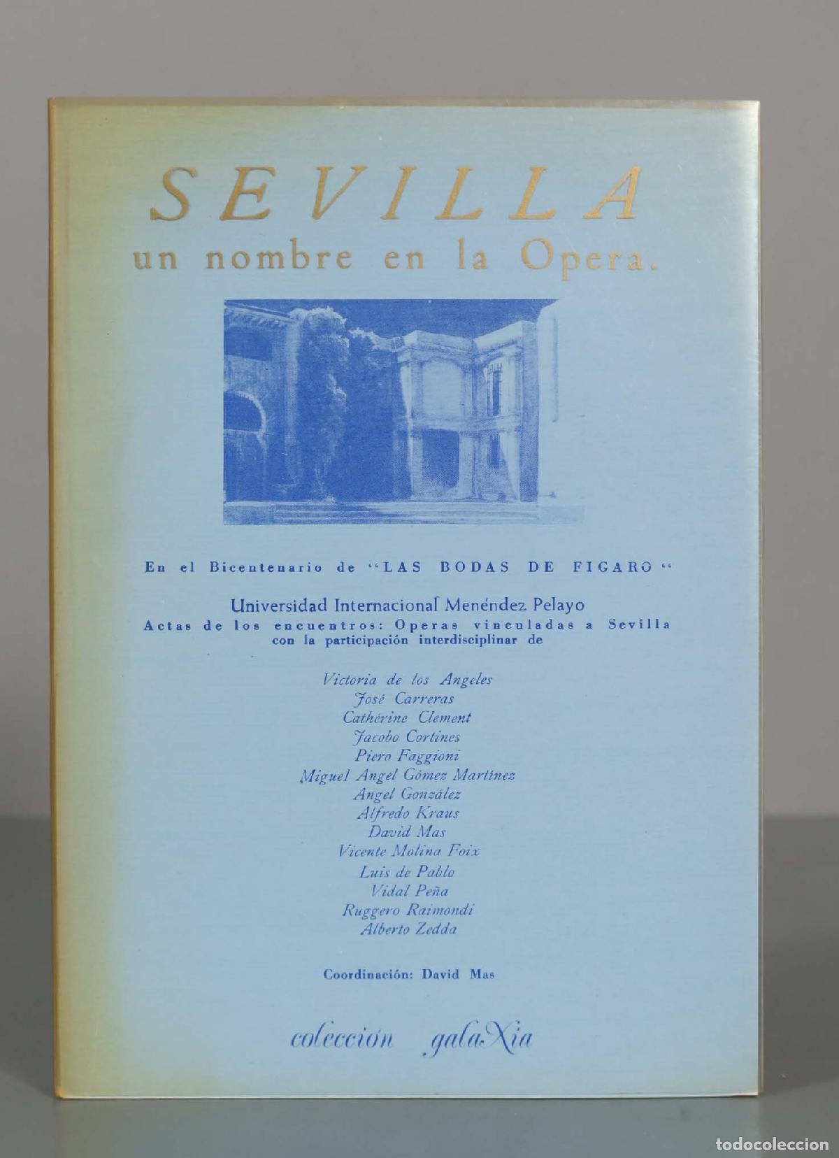 Libros de segunda mano: SEVILLA UN NOMBRE EN LA OPERA - Foto 1