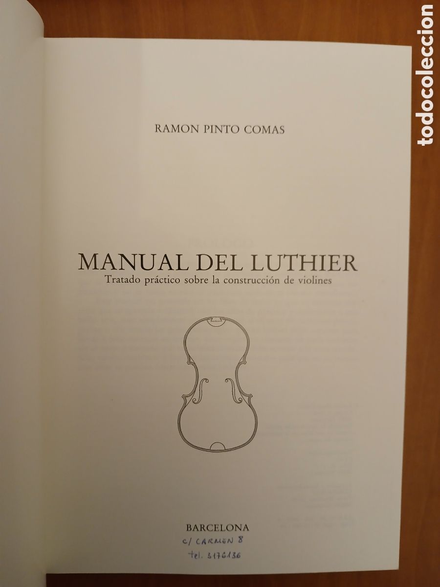Libros de segunda mano: Manual del Luthier. Ram&oacute;n Pinto Comas. - Foto 3