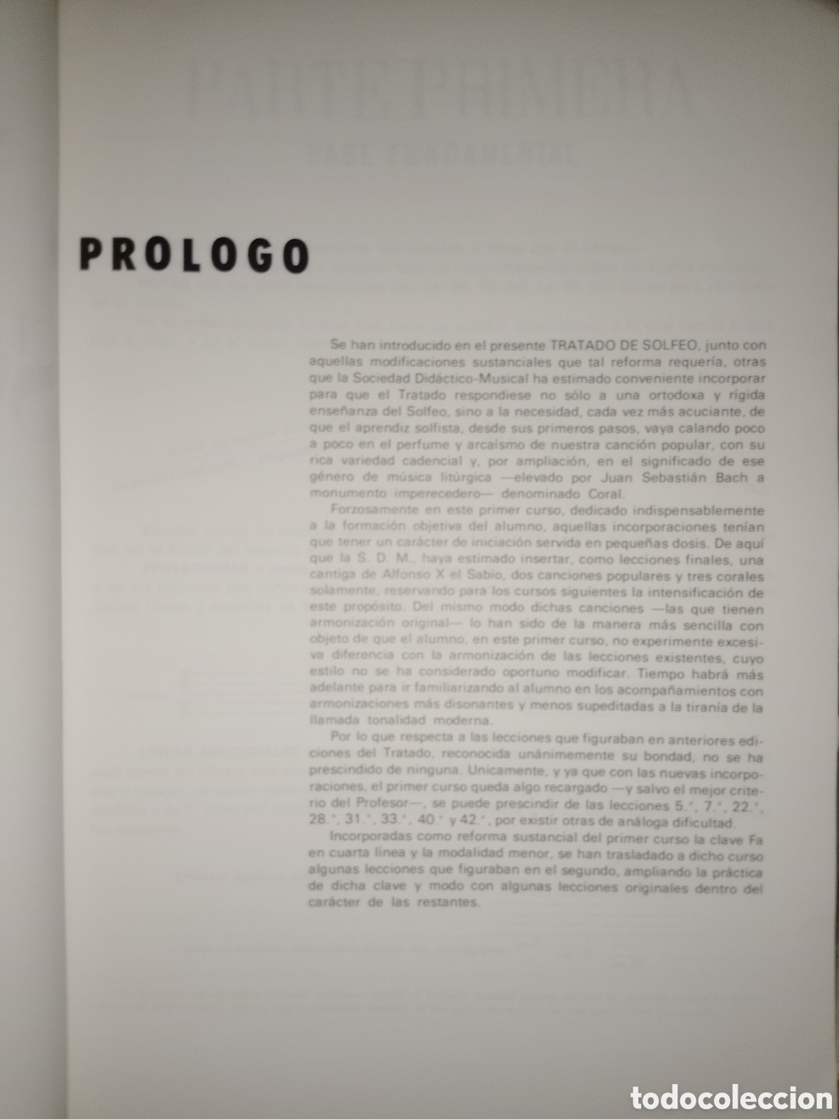 Libros de segunda mano: Toreteblanco el progreso musical m&eacute;todo especial de solfeo parte primera - Foto 2