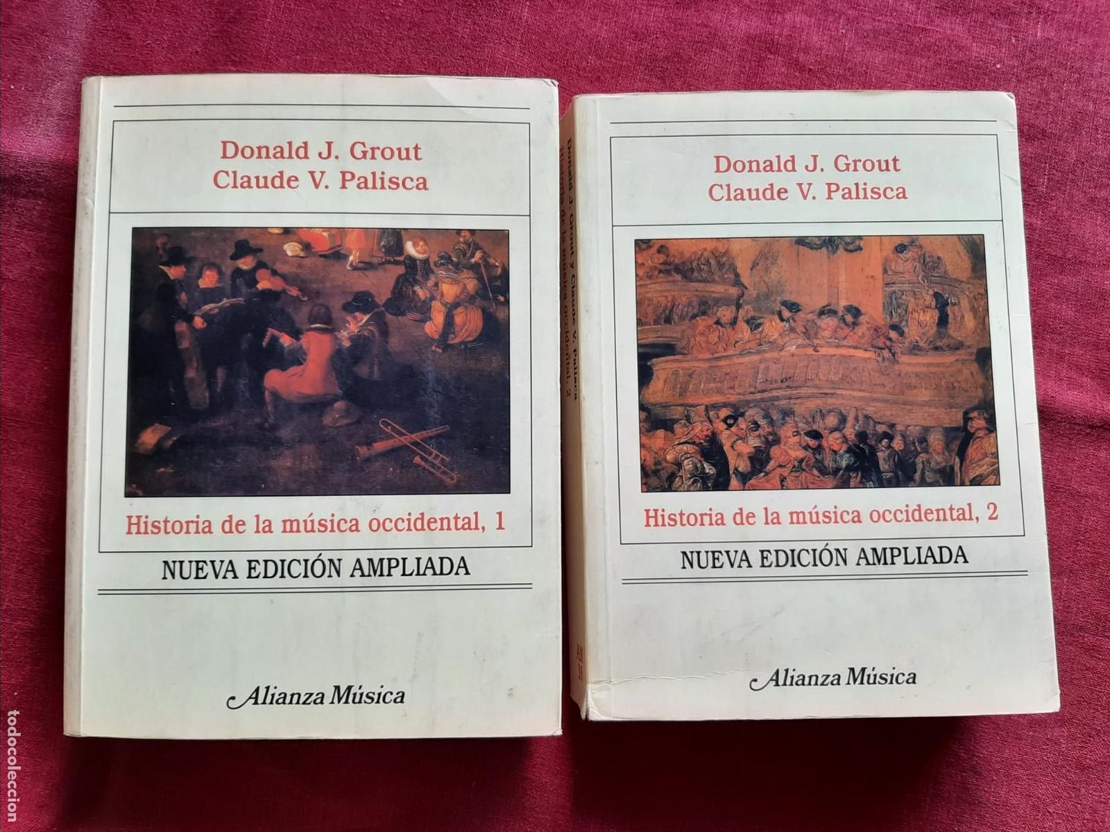 Livros em segunda m&atilde;o: Historia de la m&uacute;sica occidental (1 y 2) - Grout, Donald J.; Palisca, Claude V.