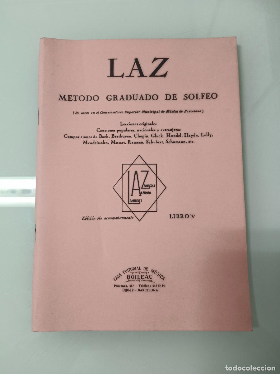 Libros de segunda mano: LAZ M&Eacute;TODO DE SOLFEO LIBRO V - Foto 1