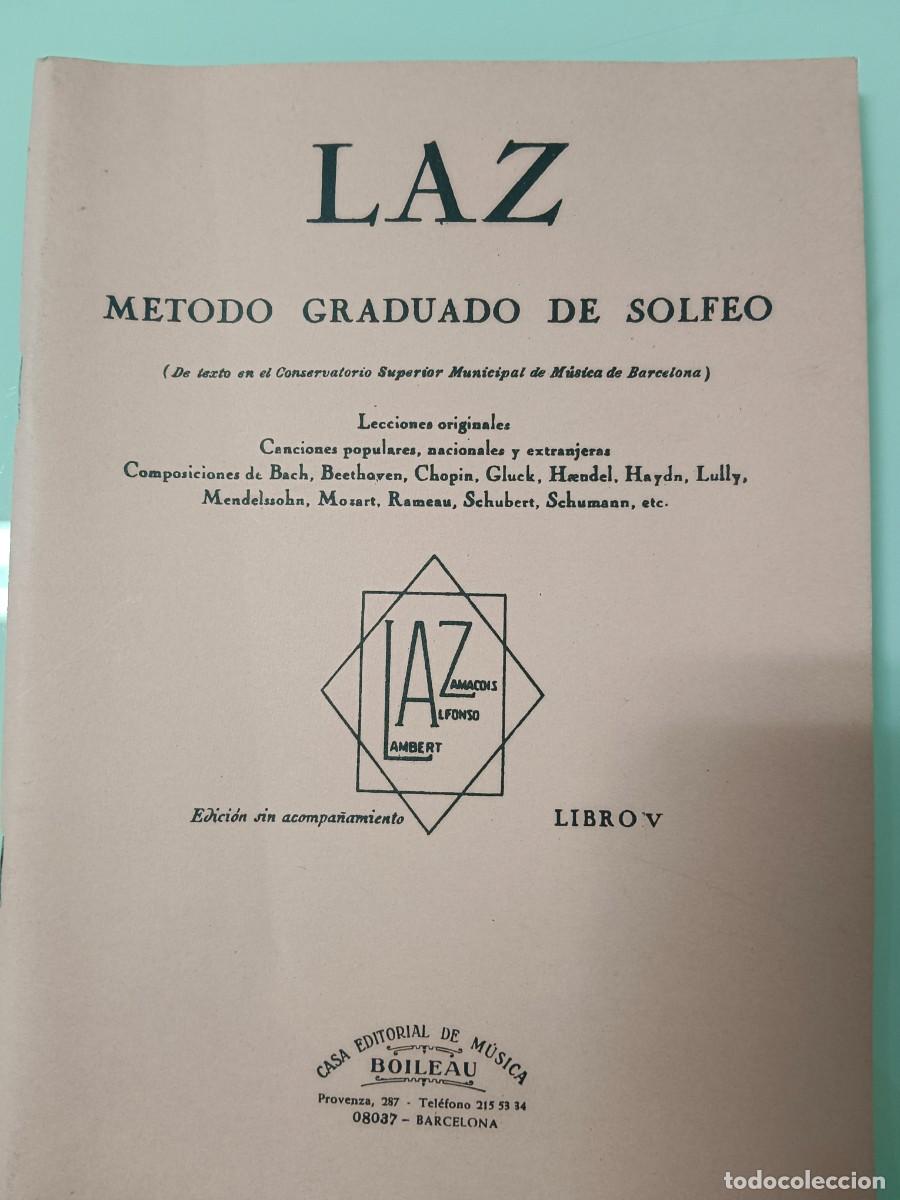 Libros de segunda mano: LAZ M&Eacute;TODO DE SOLFEO LIBRO V - Foto 2