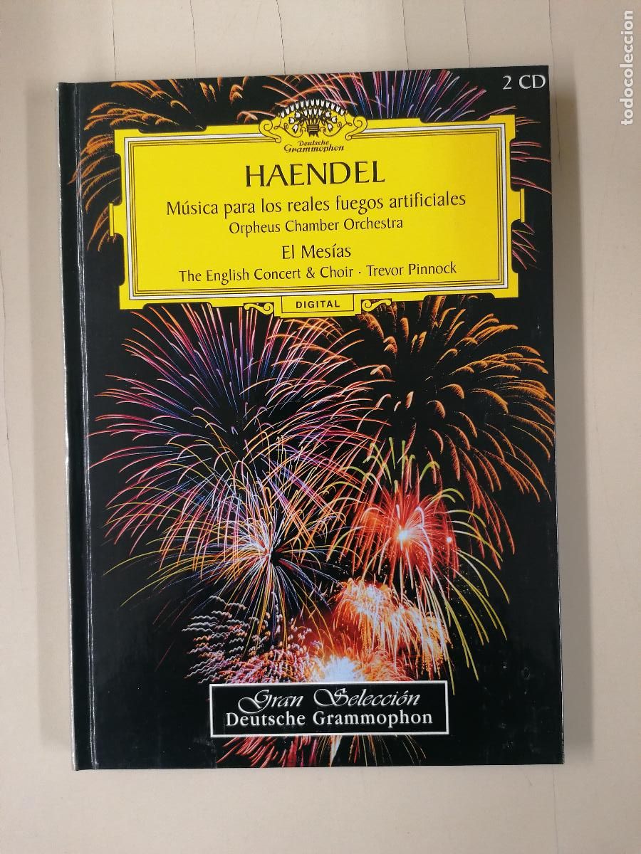 Libros de segunda mano: GRAN SELECCI&Oacute;N DEUTSCHE GRAMMOPHON 5- Georg Friedrich Haendel 1 Libro + 2 CD&acute;s M&uacute;sica Cl&aacute;sica