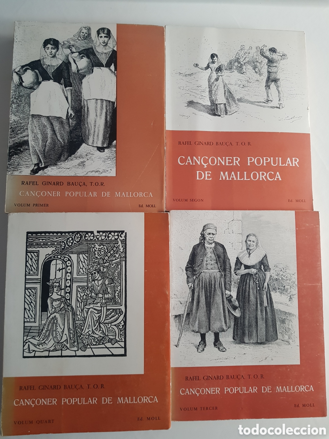 Libros de segunda mano: Can&ccedil;oner popular de mallorca. 4 llibres. Completo. Ginard