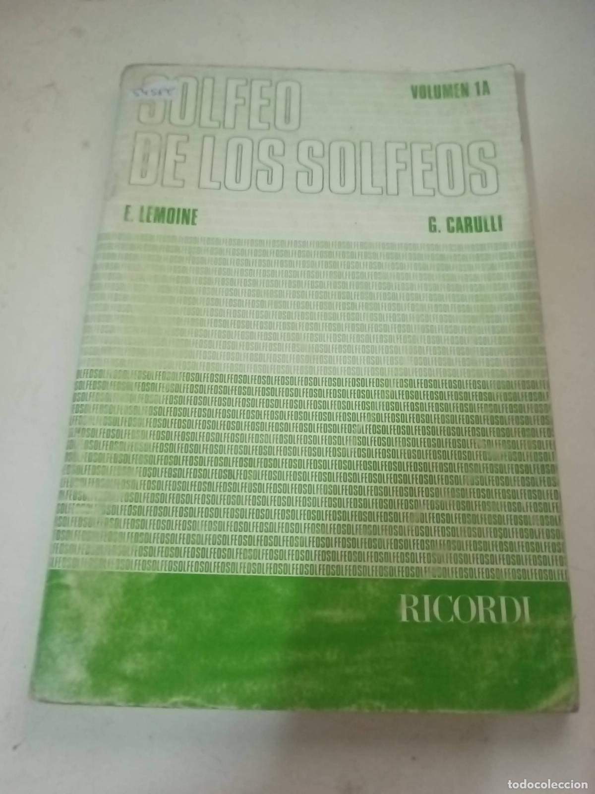 Libros de segunda mano: Solfeo de los solfeos - Lemoine - Carulli - Foto 1