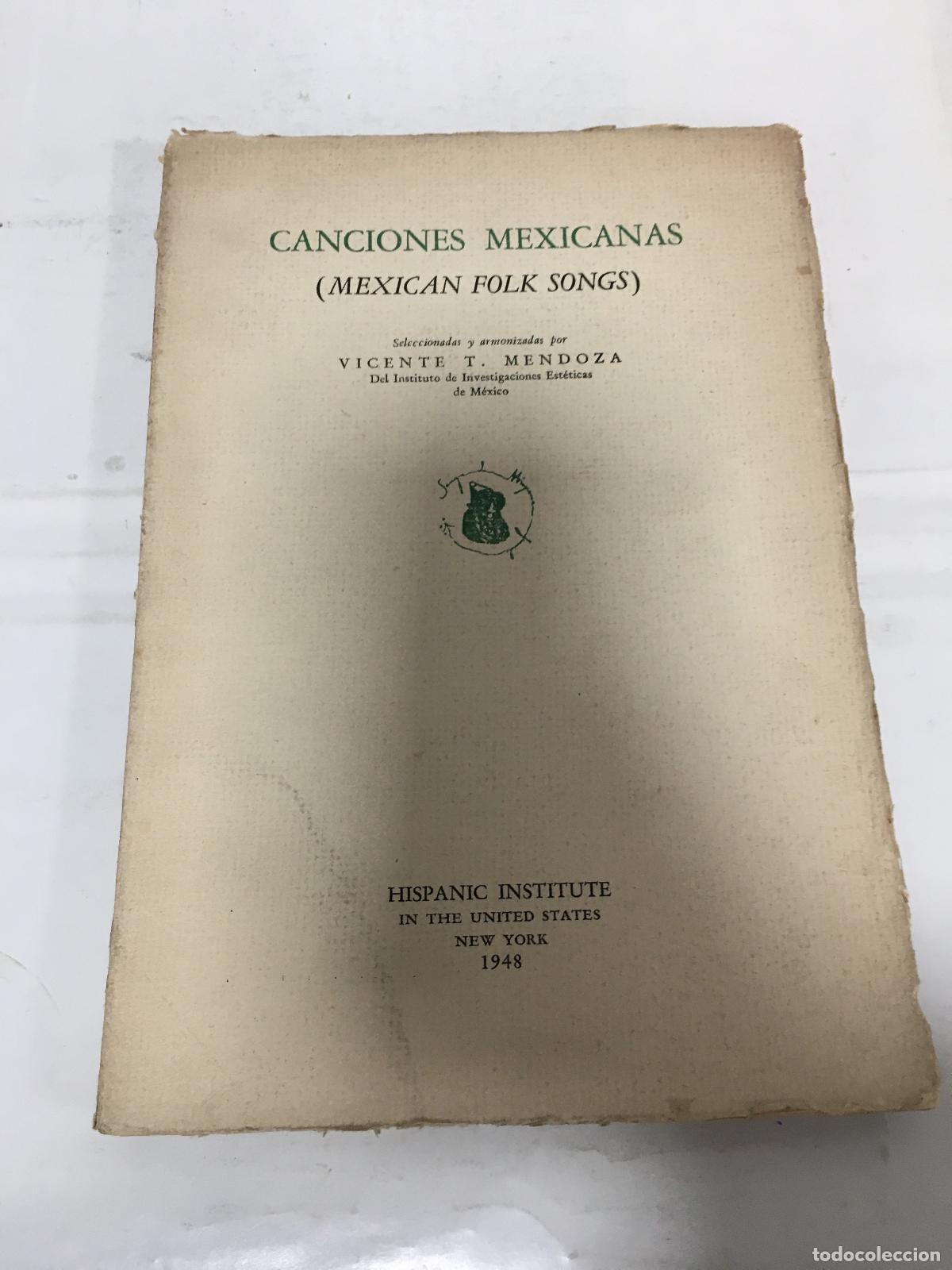 Second hand books: Canciones Mexicanas (Mexican Folks) - Vincet T Mendoza