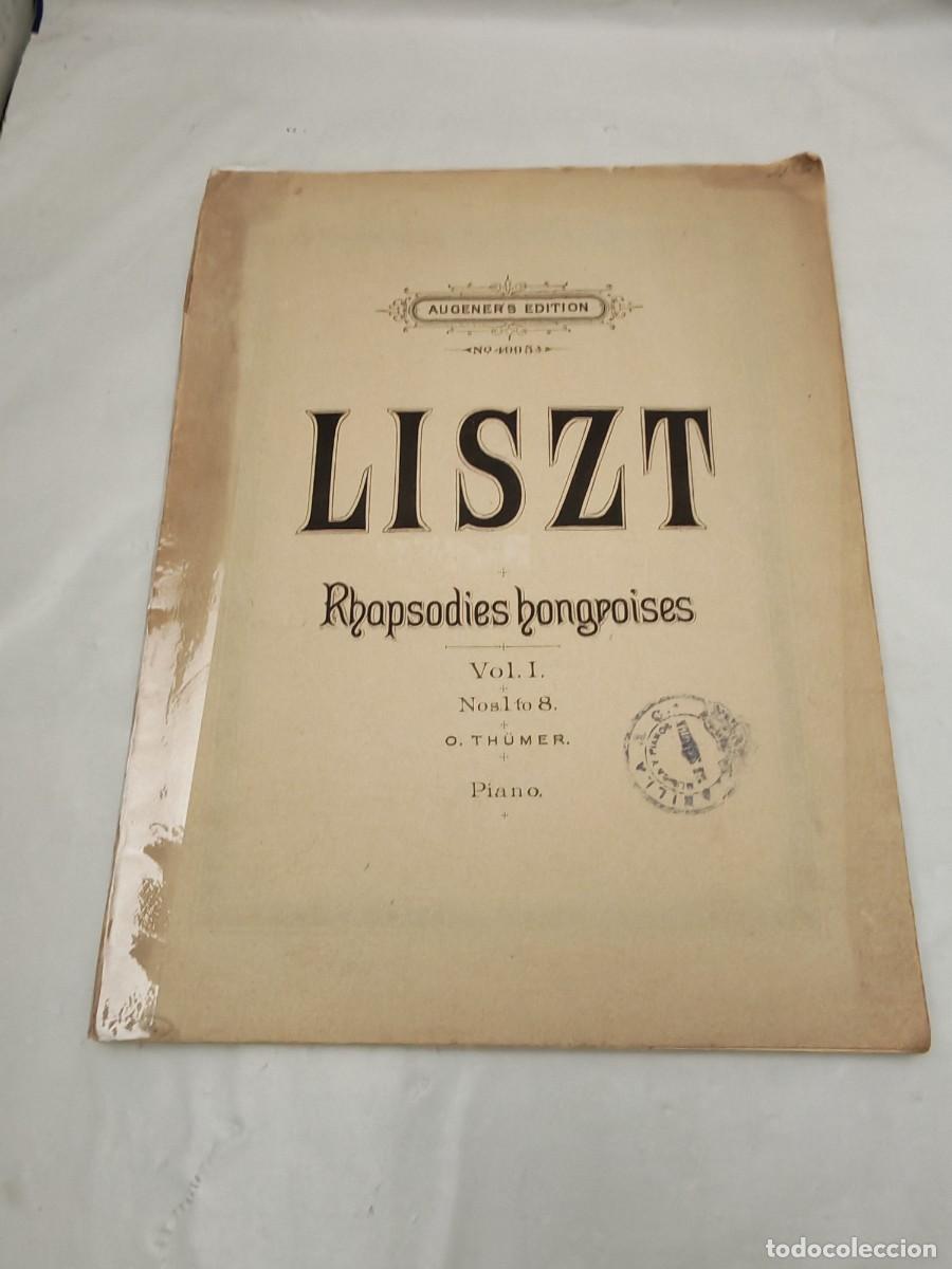 Livres d'occasion: LISTZ: Rhapsodies hongroises, Vol. I, Nos. 1 to 8, PIANO (Augener edition)