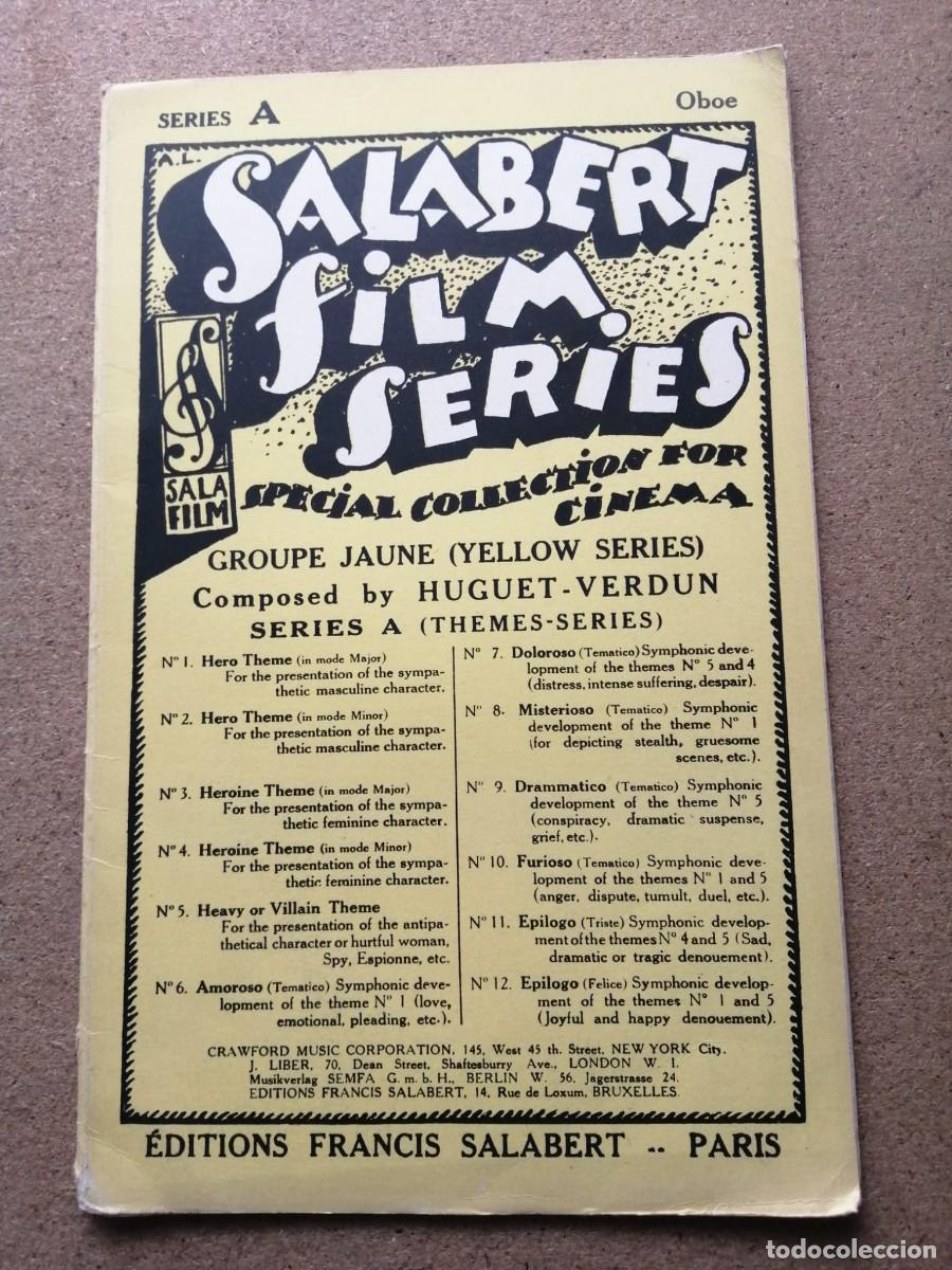 Libros de segunda mano: SALABERT FILM SERIES. PARTITURAS MUSICALES OBOE