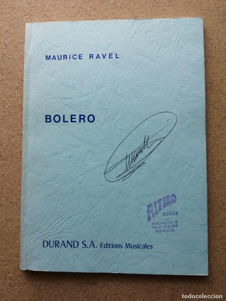 Libros de segunda mano: BOLERO (MAURICE RAVEL, LIBRO DE PARTITURA)