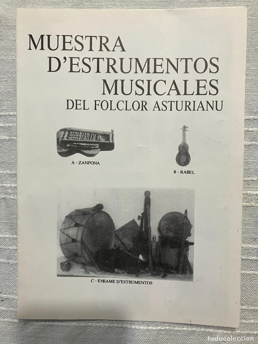 Libros de segunda mano: Muestra d&acute;estrumentos musicales del folclor asturiano