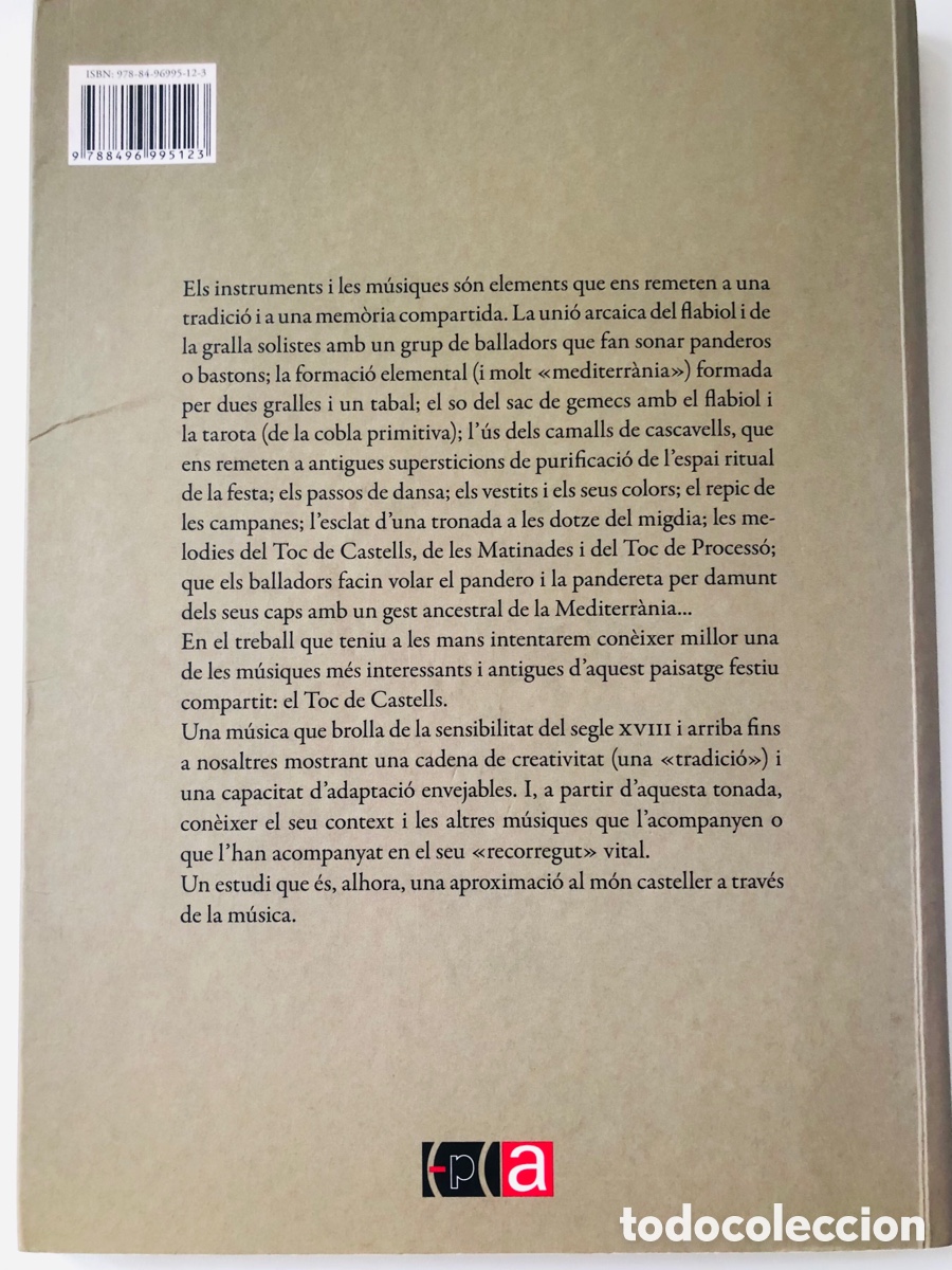 Libros de segunda mano: Joan Cusc&oacute; - El toc de castells (libro + CD) 2008 - Foto 2