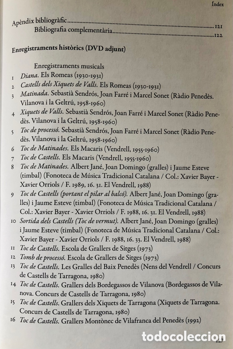 Libros de segunda mano: Joan Cusc&oacute; - El toc de castells (libro + CD) 2008 - Foto 5
