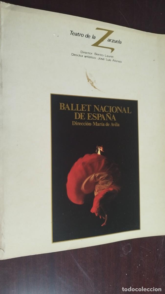 Libros de segunda mano: TEATRO DE LA ZARZUELA BALLET NACIONAL DE ESPA&Ntilde;A / MARIA DE AVILA / CJA 394 /