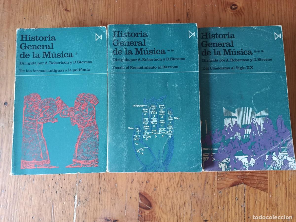 Libros de segunda mano: HISTORIA GENERAL DE LA MUSICA 3 TOMOS VER FOTOS