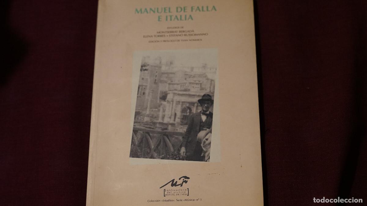 Libros de segunda mano: Manuel de Falla e Italia
