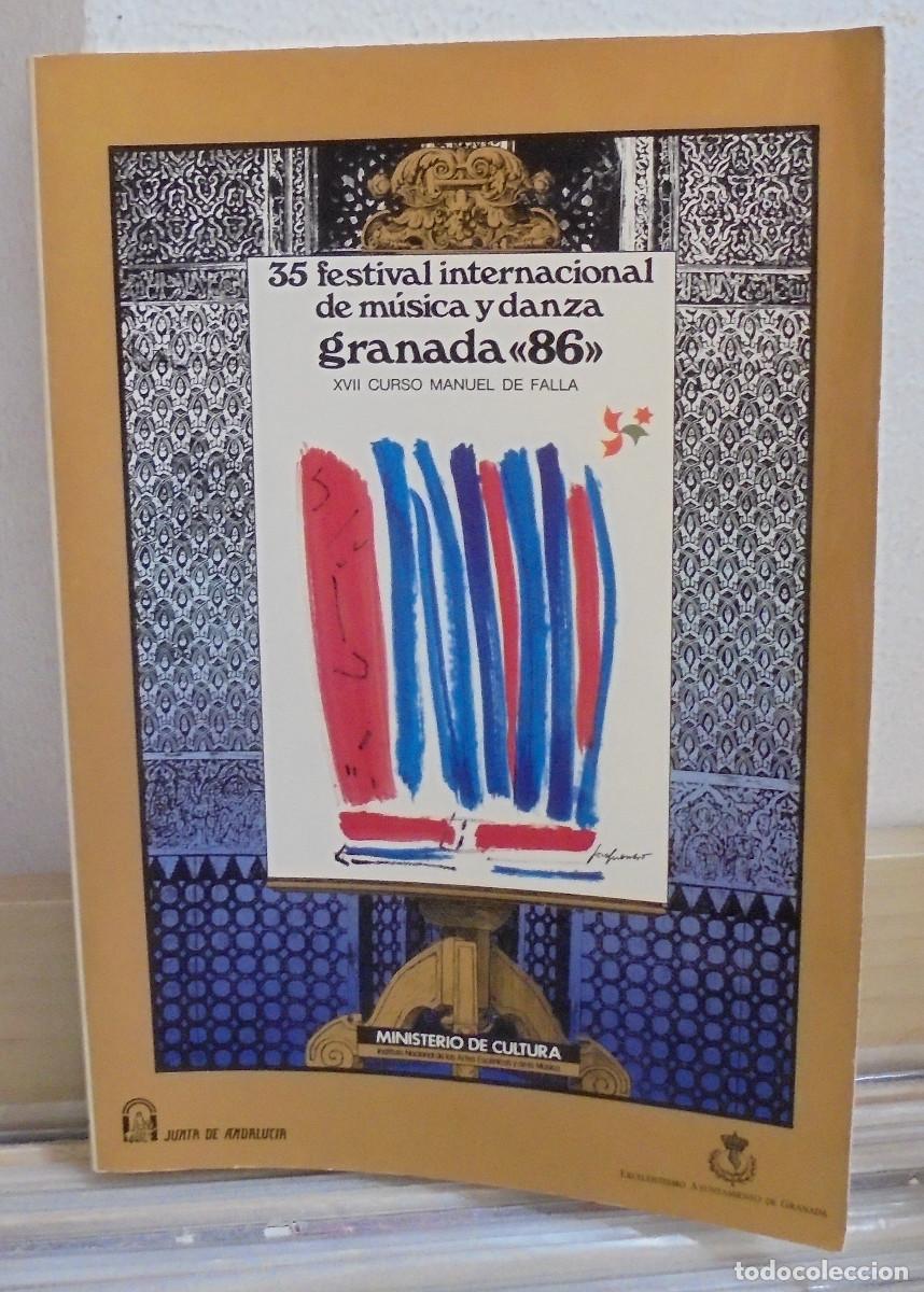 Libros de segunda mano: 35 Festival internacional de m&uacute;sica y danza. Granada 1986