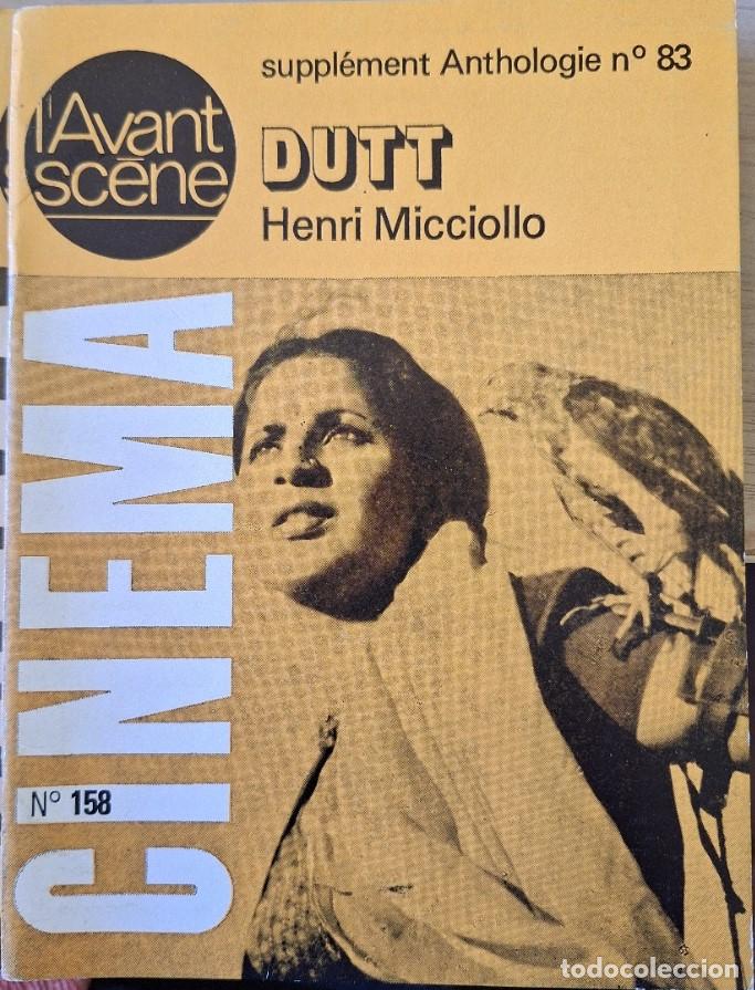 Libros de segunda mano: DUTT. CINEMA N&ordm; 158. SUPPLEMENT ANTHOLOGIE N&ordm; 83. - MICCIOLLO, Henri.