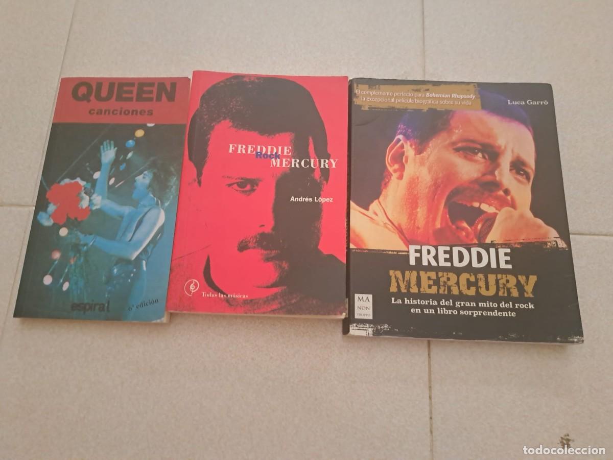 Libros de segunda mano: QUEEN+ FREDDIE MERCURY - 3 LIBROS - CANCIONES - MA NON TROPPO + ESPIRAL