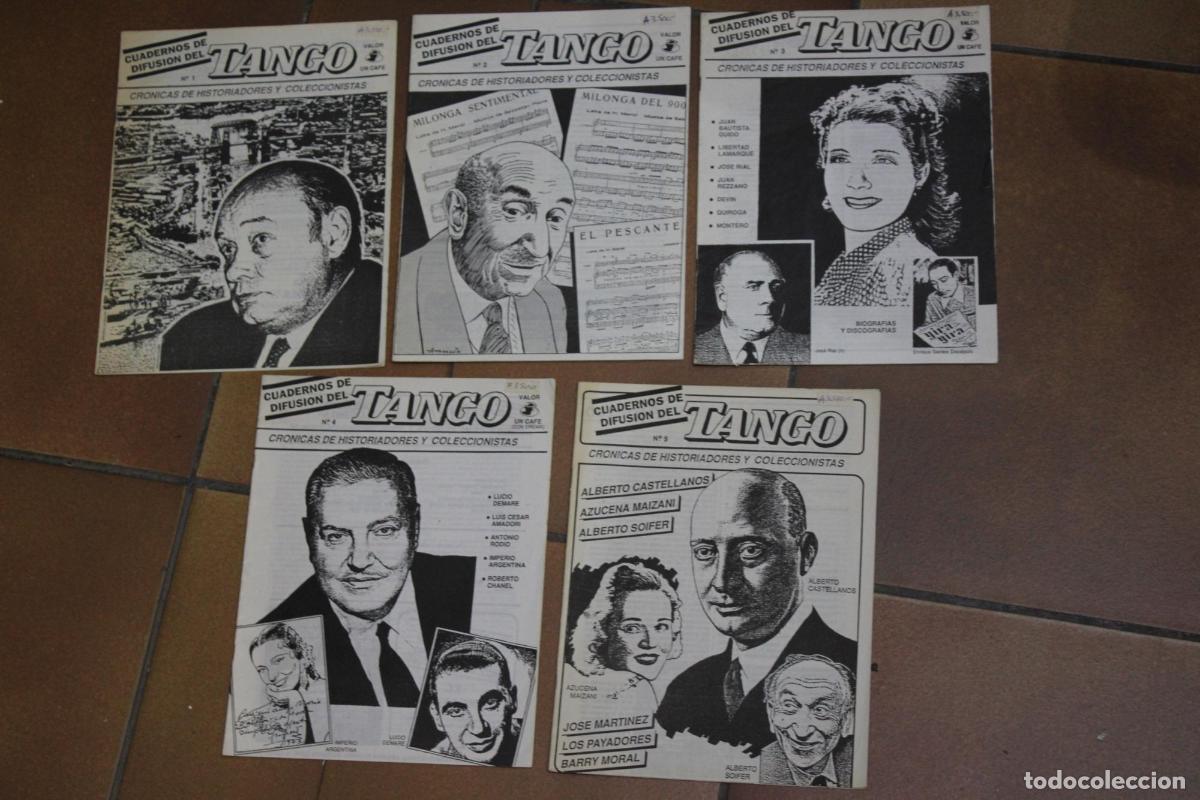 Libros de segunda mano: Cuadernos de Difusi&oacute;n del Tango. Cr&oacute;nicas de Historiadores y coleccionistas.- 5 Cuadernos. -