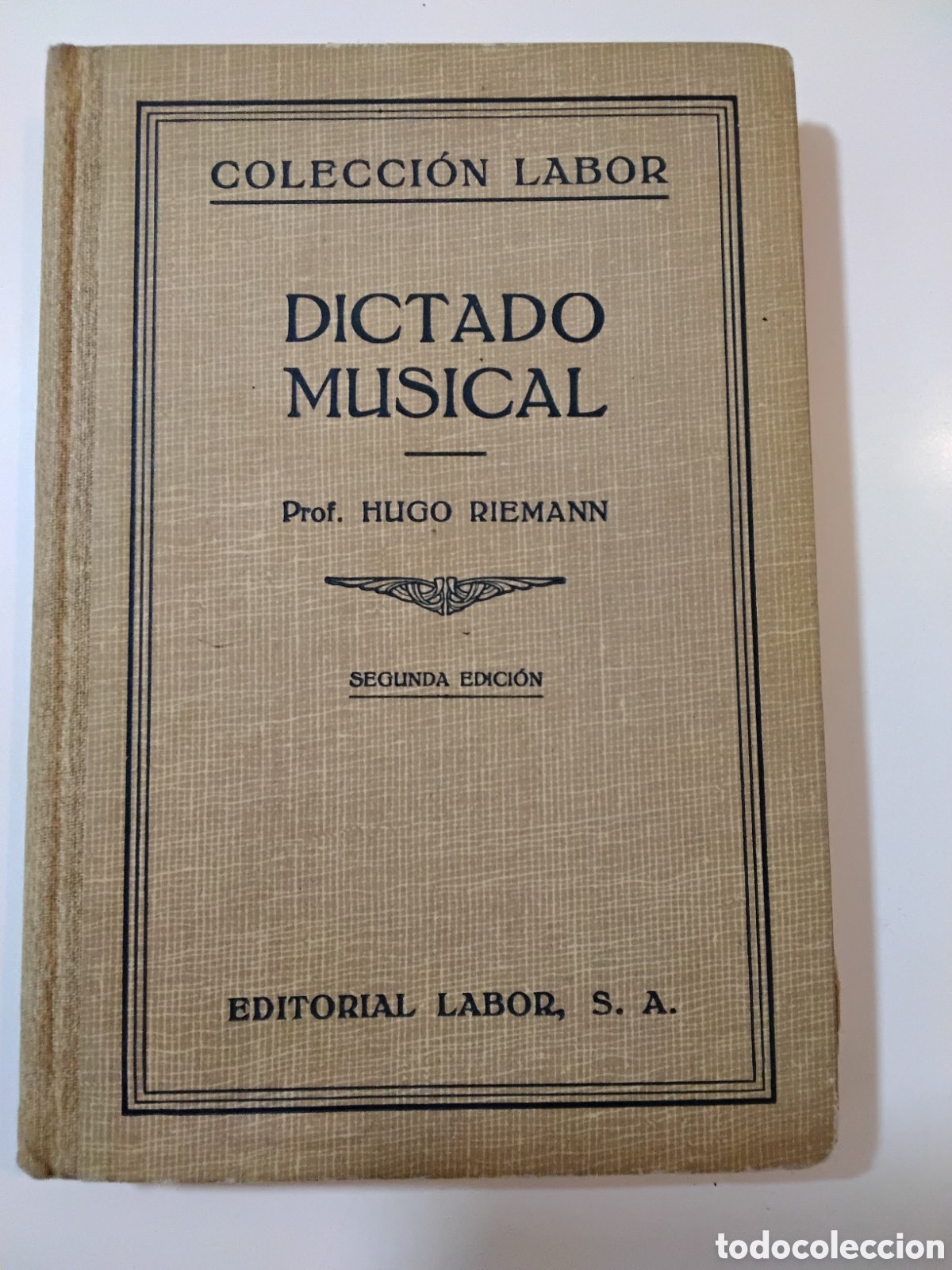 Libros de segunda mano: Hugo Riemann &ndash; Dictado musical &ndash; Editorial Labor &ndash; 1943